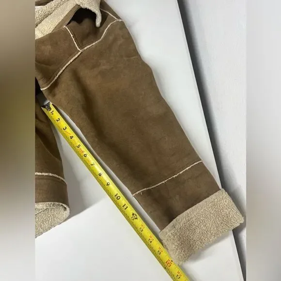 Men's Aeropostale Tan Zipper Front Lined Coat Size L - Picture 12 of 16